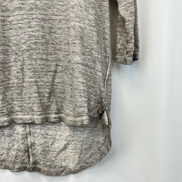 AG Adriano Goldschmied Womens Casual Top Gray Space Dye 3/4 Sleeve High Low S - Picture 7 of 10